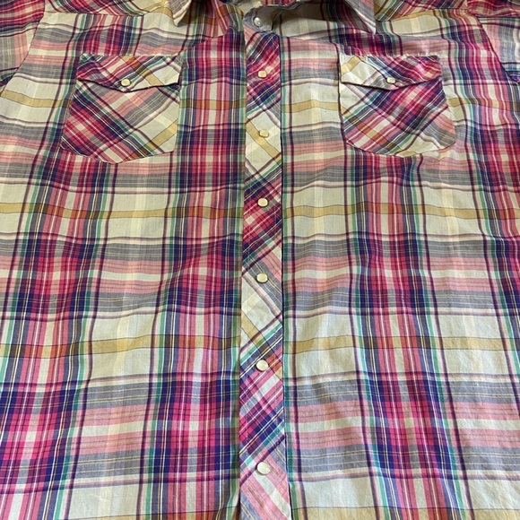 Wrangler Southwestern Snap Button-down Shirt 2XL Tall - Picture 7 of 10